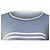 Pull rayé Bogner en laine bleu clair - vue 2