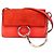 Chloé Borsa a Spalla in Pelle Scamosciata Chloe Rosso