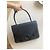 Borsa Loewe nera in pelle rigata e pelle verniciata Nero - vista 3