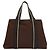Hermès Hermes Troca Horizontal Tote aus Canvas MM Braun - Ansicht 2