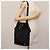 Salvatore Ferragamo Schultertasche Nylon Emaille Schwarz Silber Authentisch BA5766 - Ansicht 20