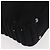 Borsa a spalla con catena CHANEL in cotone nero argento CC Auth 142754 - vista 13