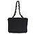 Borsa a spalla con catena CHANEL in cotone nero argento CC Auth 142754 - vista 2
