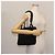 Borsa a spalla con catena CHANEL in cotone nero argento CC Auth 142754 - vista 24