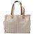 CHANEL Nuova linea da viaggio Borsa a mano in nylon beige argento CC Auth 141510 - vista 2
