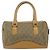 Borsa Boston GG Canvas Gucci Beige Oro Auth bs29152 D'oro - vista 3