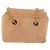 Borsa a Spalla con Catena PRADA Camoscio Beige Oro Auth 135314 D'oro - vista 2