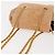 Borsa a Spalla con Catena PRADA Camoscio Beige Oro Auth 135314 D'oro - vista 6