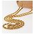 Borsa a Spalla con Catena PRADA Camoscio Beige Oro Auth 135314 D'oro - vista 7