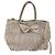 PRADA Borsa a Mano Arricciata in Pelle 2 in 1 Beige Oro Auth BA5654 D'oro