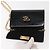 Borsa a Spalla Chain Gancini Salvatore Ferragamo Smalto Nero Oro Auth 142666 D'oro - vista 15