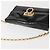 Borsa a Spalla Chain Gancini Salvatore Ferragamo Smalto Nero Oro Auth 142666 D'oro - vista 6