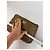 Vintage Courreges Polyester-Leder Clutch khaki braun - Ansicht 10