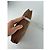 Vintage Courreges Polyester-Leder Clutch khaki braun - Ansicht 12