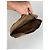 Vintage Courreges Polyester-Leder Clutch khaki braun - Ansicht 3