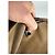 Vintage Courreges Polyester-Leder Clutch khaki braun - Ansicht 4