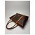 Big Bag Céline Vintage Celine Paris Triomphe Monogramm Ledertasche braun - Ansicht 10