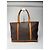 Big Bag Céline Vintage Celine Paris Triomphe Monogramm Ledertasche braun - Ansicht 2