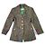 Abrigo tartán verde Guy Laroche con botones dorados años 1990 Multicolor