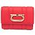Carteira de couro feminina Gancini da Salvatore Ferragamo Vermelho