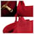 Borsa mini Canapa di Prada Rosso  - vista 8