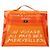 Hermès Vinyl Kelly Handtasche Orange