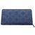 Louis Vuitton Zippy Wallet Monogram Mahina Long Wallet Blue - view 3