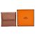 Monedero Bastia de cabra Hermès Castaño - vista 10