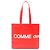 Comme Des Garcons Rote Leder-Tote von Comme des Garçons