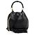 Borsa a secchiello Miss Bamboo in pelle Gucci Nero