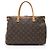 Borsa Pallas in tela Monogram Louis Vuitton Marrone - vista 3