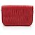 Borsa a tracolla in pelle Nappa Gaufre con catena Prada Rosso - vista 3
