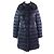 Moncler HERMINE Abrigo de Nylon con Plumas Azul Azul marino