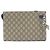 Pochette Clutch Piccola Borsa da Lavoro Gucci GG Supreme Beige Blu navy - vista 3