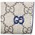 Pochette Clutch Piccola Borsa da Lavoro Gucci GG Supreme Beige Blu navy - vista 8