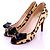 Autre Marque Harako Leder Pumps aus der ES-Kollektion Beige Leopardenprint - Ansicht 2