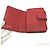Billetera bifold de cuero Saffiano rojo Prada 1ML018 Roja - vista 8
