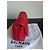 Bolsa Balmain 1945 em couro acolchoado vermelho - vista 3