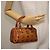 Borsa MCM Logogram Vicetos in pelle PVC marrone e oro Auth BA6026 D'oro - vista 20