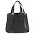 Bulgari Borsa a mano BVLGARI Logo Mania in tela nera e argento autentica bs29103 Nero