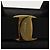 Borsa a mano Vala in pelle stampata nera e oro di Salvatore Ferragamo Auth BA5845 Nero D'oro - vista 10