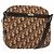 Borsa a Spalla in Tela Trotter Christian Dior Marrone Oro Auth 141040 D'oro