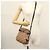 Borsa a Spalla in Tela Trotter Christian Dior Marrone Oro Auth 141040 D'oro - vista 23