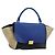 Céline CELINE Trapeze Piccola Borsa a Mano in Pelle 2in1 Blu Oro Auth bs29092 D'oro