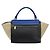 Céline CELINE Trapeze Piccola Borsa a Mano in Pelle 2in1 Blu Oro Auth bs29092 D'oro - vista 2