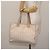CHANEL Nova Bolsa Tote de Viagem Nylon Bege Ouro CC Auth BA5630 Dourado - vista 20