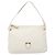 Borsa a Spalla Gancini in Pelle Bianca Argento Salvatore Ferragamo Auth 141105 Bianco - vista 13