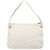 Borsa a Spalla Gancini in Pelle Bianca Argento Salvatore Ferragamo Auth 141105 Bianco - vista 2