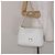 Borsa a Spalla Gancini in Pelle Bianca Argento Salvatore Ferragamo Auth 141105 Bianco - vista 23
