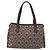 Borsa a Spalla Salvatore Ferragamo in Pelle PVC Marrone Scuro Argento Auth BA4805 - vista 2